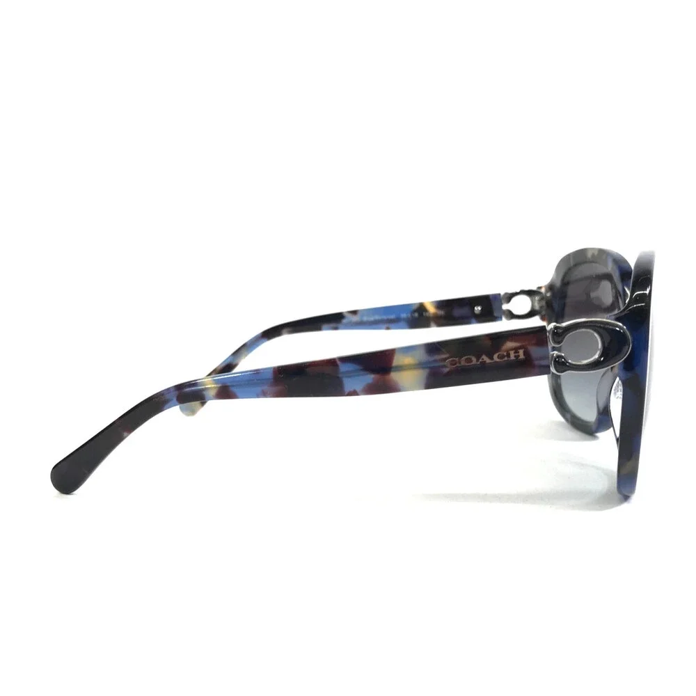 Coach Sunglasses HC8292 L1144 56138G Blue Tortoise Frames with Gray Lenses - Picture 4 of 12
